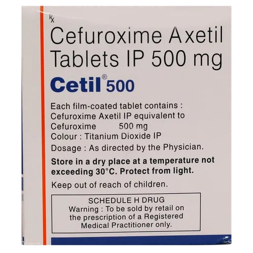 cetil 500mg tablet 10's
